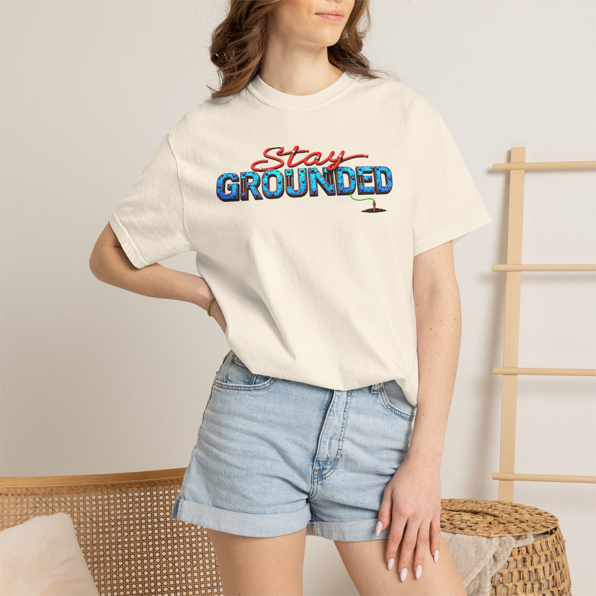 Funny Electrician T-Shirt for Men – Stay Grounded Trade Shirt